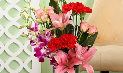 Beautiful Mixed Flower Vase