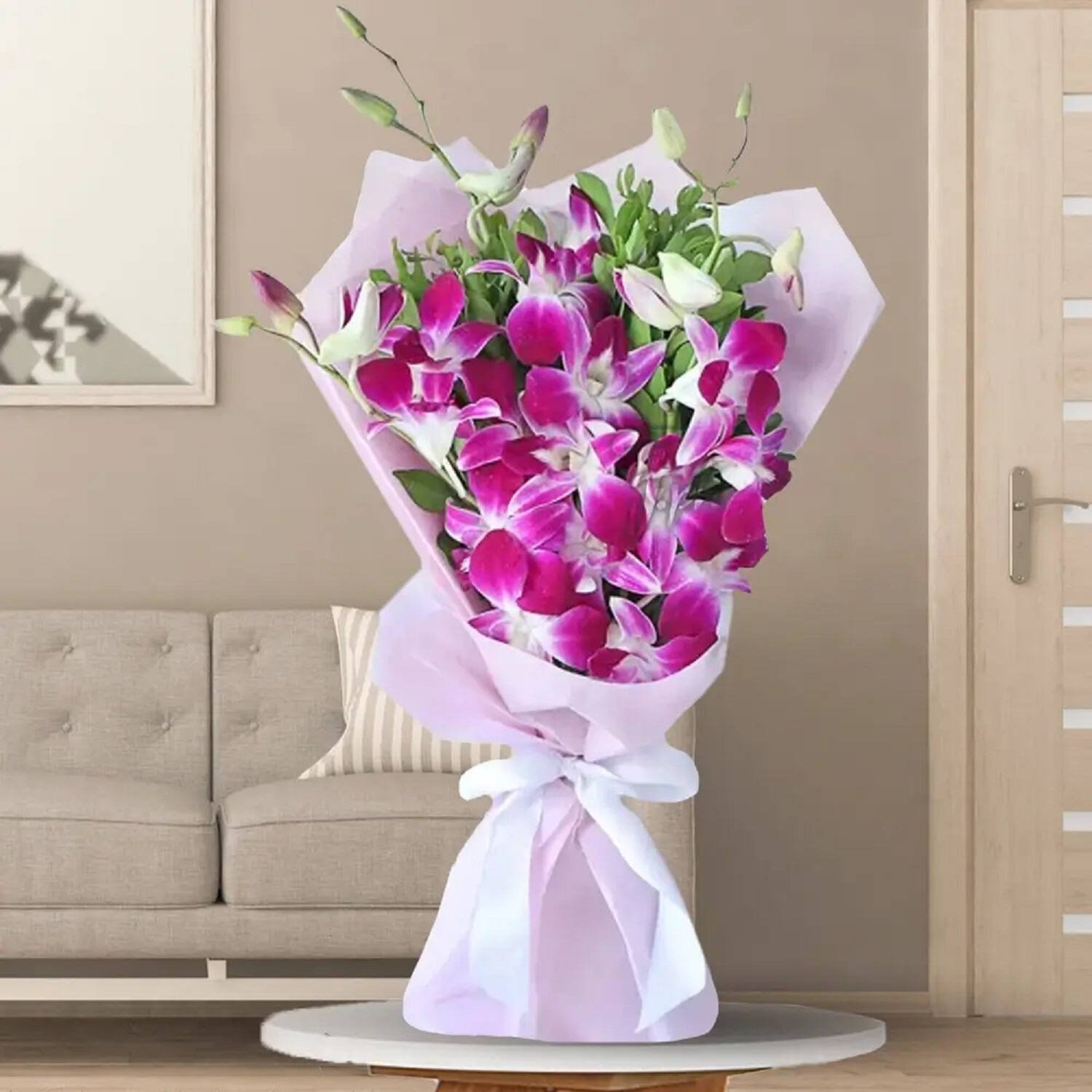 Heart Winning Orchids Bouquet